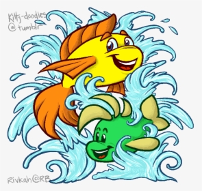 Freddi Fish & Luther, HD Png Download, Transparent PNG