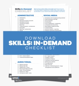 Skills In Demand Checklist, HD Png Download, Transparent PNG