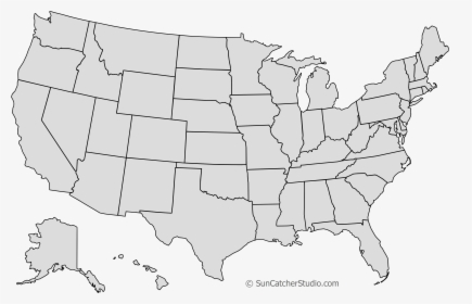 Outline Of United States Png, Transparent Png, Transparent PNG