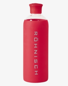 Glass Water Bottle, Red, HD Png Download, Transparent PNG