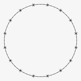 barbed wire drawing border