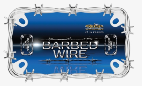 Motorcycle Barbed Wire Chrome Plated License Plate, HD Png Download, Transparent PNG