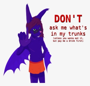 Blue Bat Anthro Pointing A Finger At You To Tell You, HD Png Download, Transparent PNG