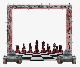 Military, Chess, Tanks, Frame, Barb Wire, Wood Frame, HD Png Download, Transparent PNG