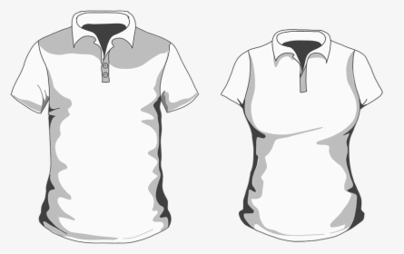 T Shirt With Collar, T Shirt Template, T Shirt Design, HD Png Download, Transparent PNG