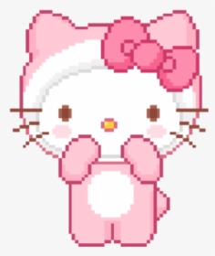 #hello #kitty #hellokitty #pink #pixel #kawaii #cute, HD Png Download, Transparent PNG