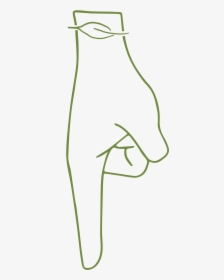 Icon Hand Pointing Down Justina, HD Png Download, Transparent PNG