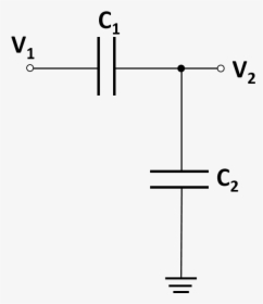 A Diagram Of A Cc Voltage Divider, HD Png Download, Transparent PNG