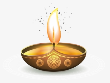 Golden Oil Ezhamkulam Light Diwali Lamp Shining Clipart, HD Png Download, Transparent PNG
