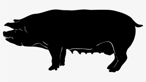 Pig Silhouette, HD Png Download, Transparent PNG