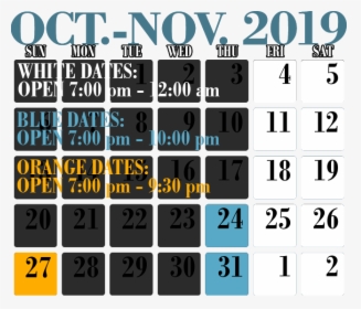 Dates & Hours Of Operation, HD Png Download, Transparent PNG