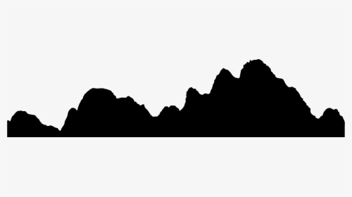Mountain Silhouette Black And White At Getdrawings, HD Png Download, Transparent PNG