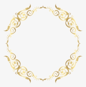 Gold Round Transparent Background Clipart , Png Download - Transparent Round Border Golden Clipart, Png Download, Transparent PNG