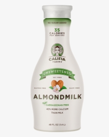 Unsweetened Almondmilk - Califia Farms Almond Milk, HD Png Download, Transparent PNG