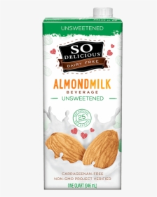 Unsweetened Almondmilk   Class Pro-xlgimg - So Delicious Almond Milk, HD Png Download, Transparent PNG