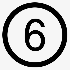 Number Six In A Circle - All Right Reserved Logo, HD Png Download, Transparent PNG
