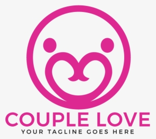 Couple Love Vector Logo Design - Circle, HD Png Download, Transparent PNG