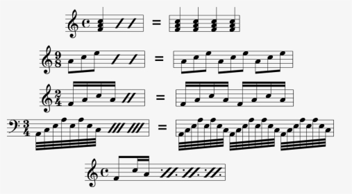 Musical Example - Sheet Music 4 4 Time, HD Png Download, Transparent PNG