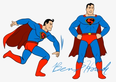 Superman- 1940s Fleischer Bros - Superman, HD Png Download , Transparent  Png Image - PNGitem