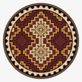 Council Fire/red Round Rug By American Dakota - Offer Ribbon Png, Transparent Png, Transparent PNG