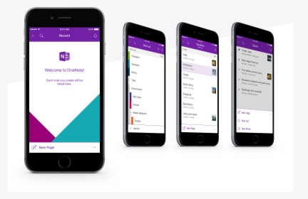 Onenote Logo Png -onenote Ux Framework - Iphone, Transparent Png ...
