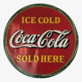 Vintage 1932 Metal Coca-cola Sign - Coca Cola, HD Png Download, Transparent PNG