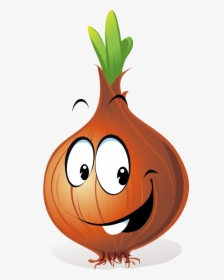Onion Clipart Old - Cartoons Fruits And Vegetables Png, Transparent Png, Transparent PNG