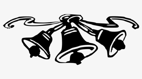 Transparent Jingle Bell Clipart Black And White - Christmas Bell Silhouette Png, Png Download, Transparent PNG