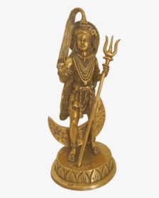 Hindu God Lord Shiva Standing With Half Moon In His - Bronze Sculpture, HD Png Download, Transparent PNG