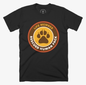 Dog Rescued Human T-shirt By Mike Hosier - Usa Space Agency Vintage Colors V03 T Shirt, HD Png Download, Transparent PNG