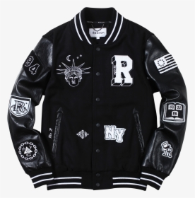 Leather Jacket, Leather Men, Jackets, Mens Fashion, - Reason Bad Kids Varsity Jacket, HD Png Download, Transparent PNG