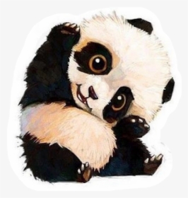 Panda Cub Chibi Kawaii 🐼freetoedit - Chibi Kawaii Panda Drawing, HD Png Download, Transparent PNG