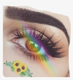 #eyes #sunflower #yellowaesthetic #yellow #aesthetic - Yellow Aesthetic Eyes, HD Png Download, Transparent PNG