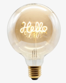 Hello Light Bulb - Incandescent Light Bulb, HD Png Download, Transparent PNG