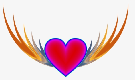 Flying Heart - Clip Art, HD Png Download, Transparent PNG