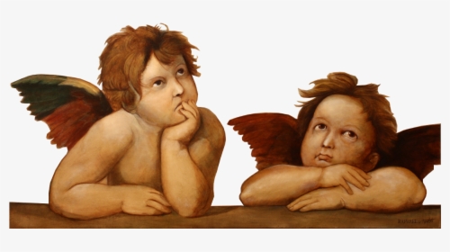Transparent Angels Png - Putti, Detail From The Sistine Madonna, Png Download, Transparent PNG