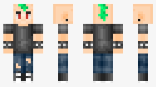 Skin Minecraft Punk Rock, HD Png Download, Transparent PNG