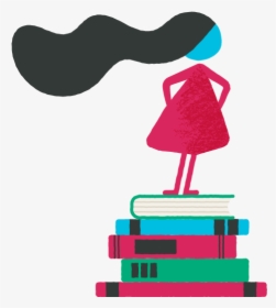 Take A Stand Khan Academy Hair Stand Books Girl Woman, HD Png Download, Transparent PNG