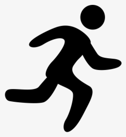 Silhouette,volleyball Player,black And White,clip Art - Icon Png Run, Transparent Png, Transparent PNG