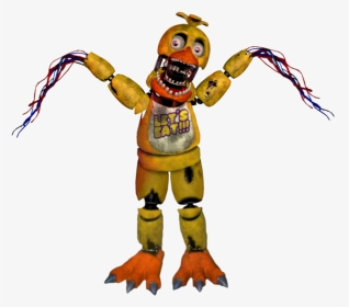 Fnaf Withered Chica Png , Transparent Cartoons - De Withered Chica, Png Download, Transparent PNG