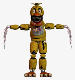 Withered Chica - Five Nights At Freddy's 1 Chica, HD Png Download, Transparent PNG
