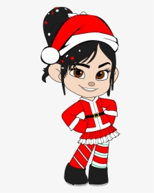 Vanellope As Mrs Claus With Santa Hat - Felix Calhoun And Vanellope, HD Png Download, Transparent PNG