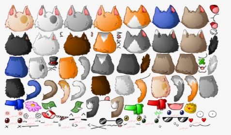 Spritesheet Small - 2d Game Cat Character, HD Png Download, Transparent PNG