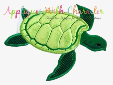 Ocean Sea Turtle Applique Design - Green Sea Turtle, HD Png Download, Transparent PNG