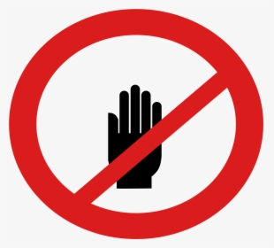 Dont Sign Png , Png Group - Do Not Touch Sign Png, Transparent Png, Transparent PNG