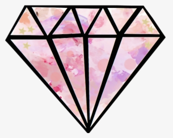 #diamond #tumblr #flower #cool - Diamond Sticker, HD Png Download, Transparent PNG