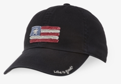 Men S Tattered Flag Chill Cap - Flexfit Thin Blue Line Hat, HD Png Download, Transparent PNG