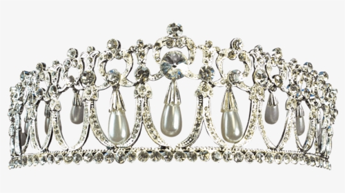 Pearl Dropper Rhinestone Crown - Transparent Pearl Crown, HD Png Download, Transparent PNG