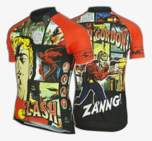 Flash Gordon Cycling Jersey - Comic Bike Jersey, HD Png Download, Transparent PNG