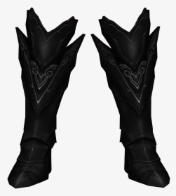 Elder Scrolls - Skyrim Ebony Armor Boots, HD Png Download, Transparent PNG